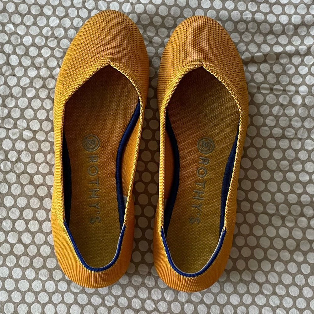 Rothy’s lemon drop flats 7